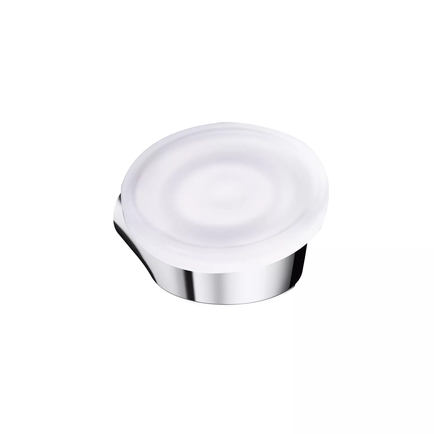 VIGOUR Clivia V2 Seifenhalter verchromt mit Glas matt
