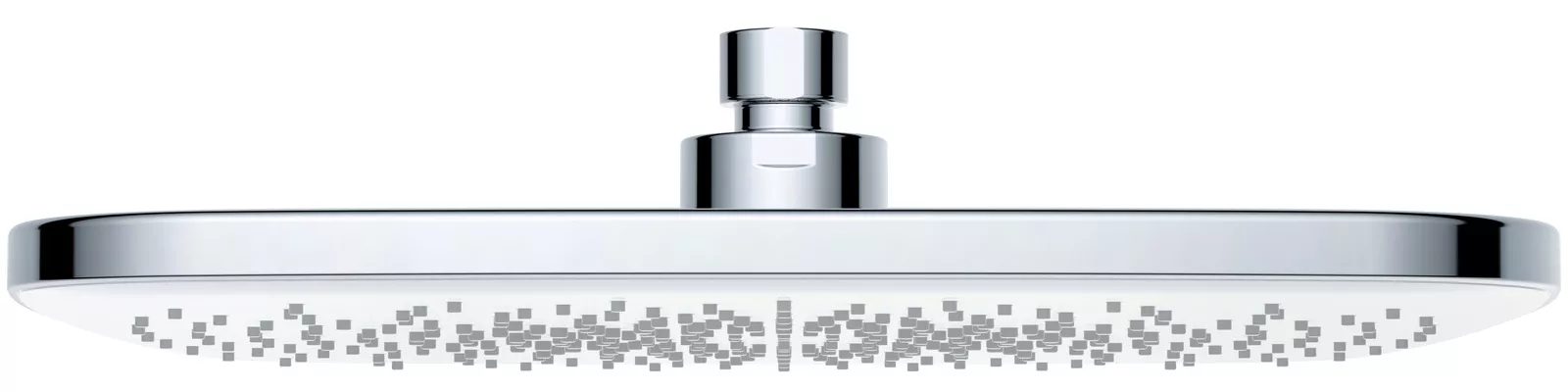 VIGOUR Kopfbrause V2 250x250 mm Edge verchromt mit weißer Brausefläche für modernes Badezimmer