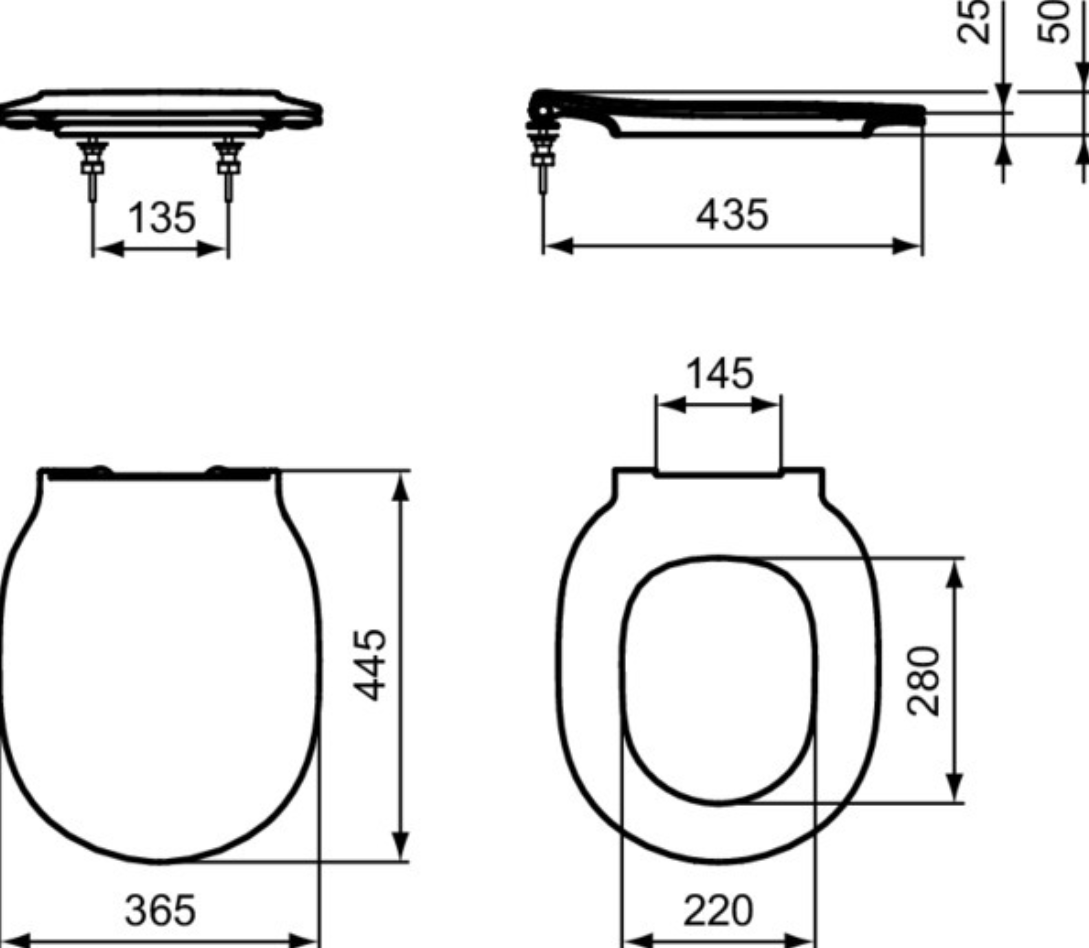Ideal Standard WC-Sitz Connect Air Sandwich weiss | E036501