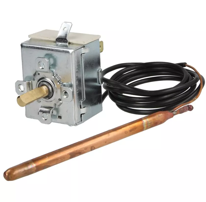 TR2 Kapillarthermostat-Temperaturregler 0-90°C, 1000 mm, Fühler Ø 6,5 x 95 mm