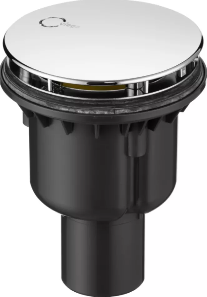Viega Ablauf Funktionseinheit Tempolex 90mm mit Abdeckhaube chrom | 801786