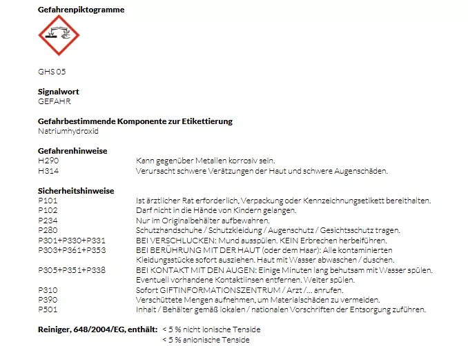 CONEL Grillreiniger und Rauchteer-Entferner CARE 1 LITER Reiniger Backofen Fett