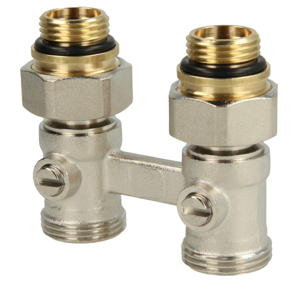 Heimeier Hahnblock Vekotrim 2-Rohr Durchgangsform 1/2" IG | 0564-50.000
