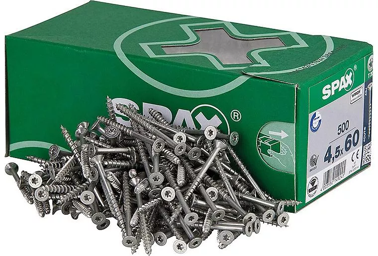 SPAX Senkkopfschraube  WIROX Teilgewinde T - STAR Plus ø 4,5 x 50 mm, VPE 500 Stück