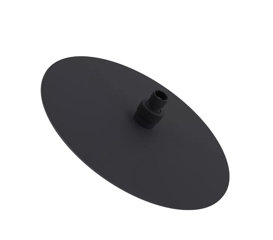 VIGOUR Kopfbrause ind.4.0, 310mm Metall rund schwarz matt Noppen schwarz | V42KB31RSM