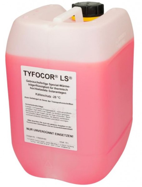 TYFOCOR® LS 10L Frost- Korrosionsschutz -28 °C Fertiggemisch Röhrenkollektoren