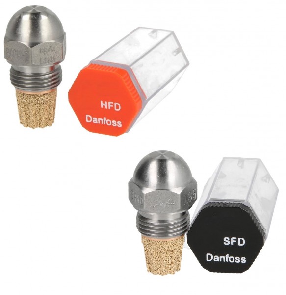 Danfoss Öldüse Brennerdüse HFD / SFD 0,35 - 10,00 USgal/h 45° 60° 80°